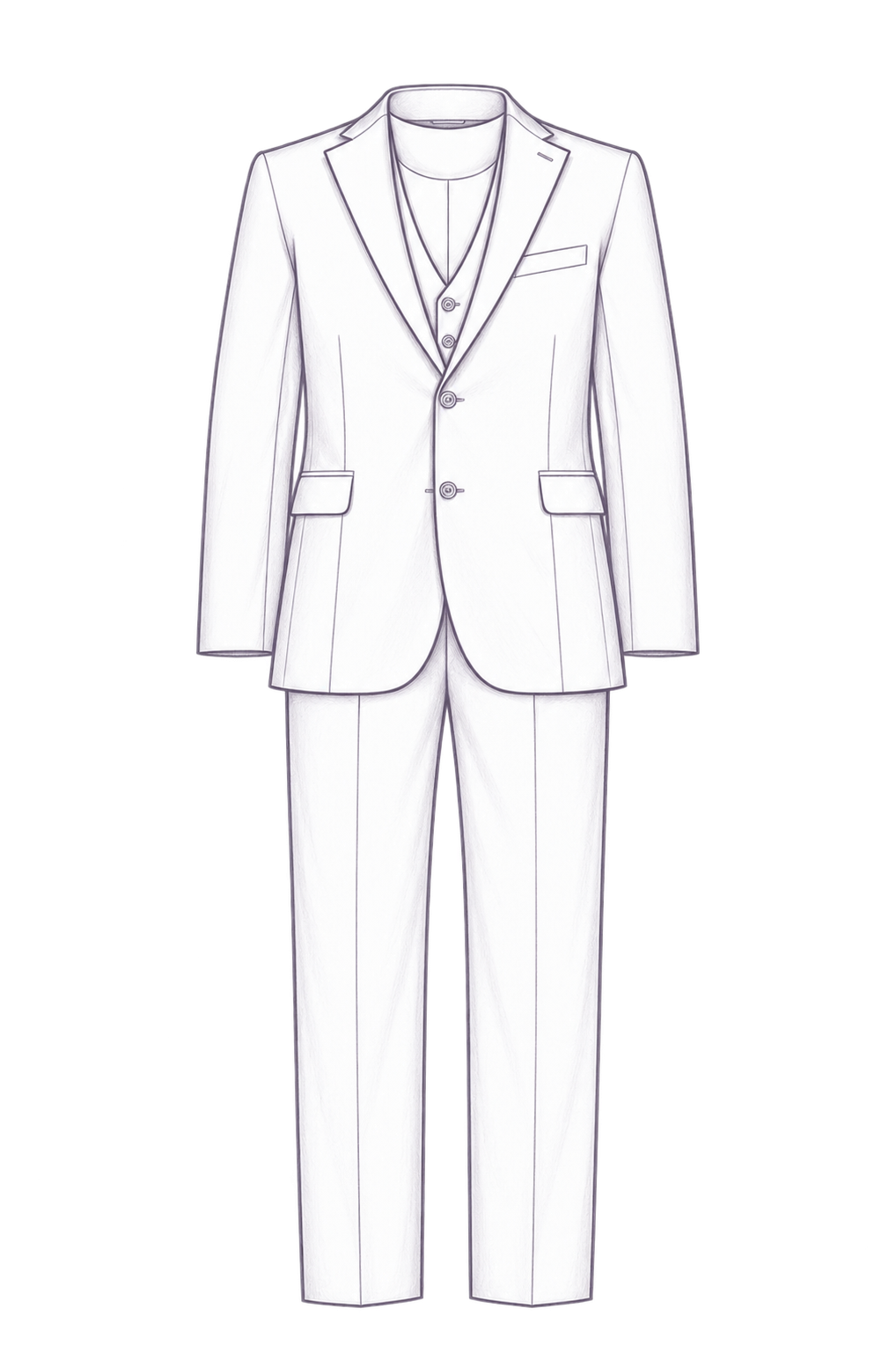 Boceto de traje formal